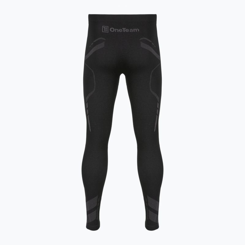 Pantaloni termoactivi pentru bărbați OneTeam ACHILL BAMBOO THERMO LIGHT PLUS black 6