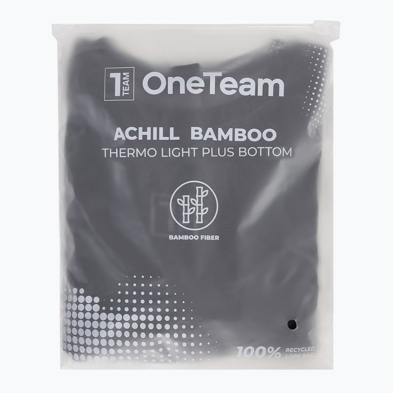 Pantaloni termoactivi pentru bărbați OneTeam ACHILL BAMBOO THERMO LIGHT PLUS black 7