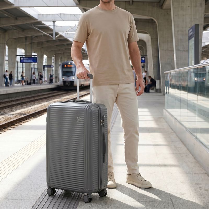 Walizka podróżna średnia KADVA Palero 64 l szary 15