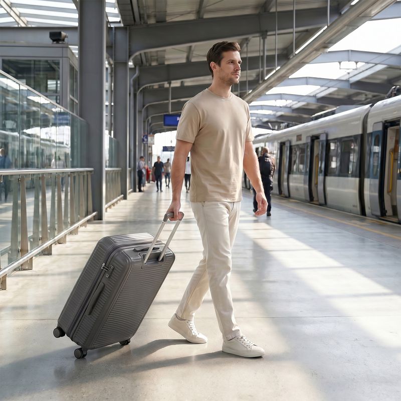 Walizka podróżna duża KADVA Palero 95 l szary 18