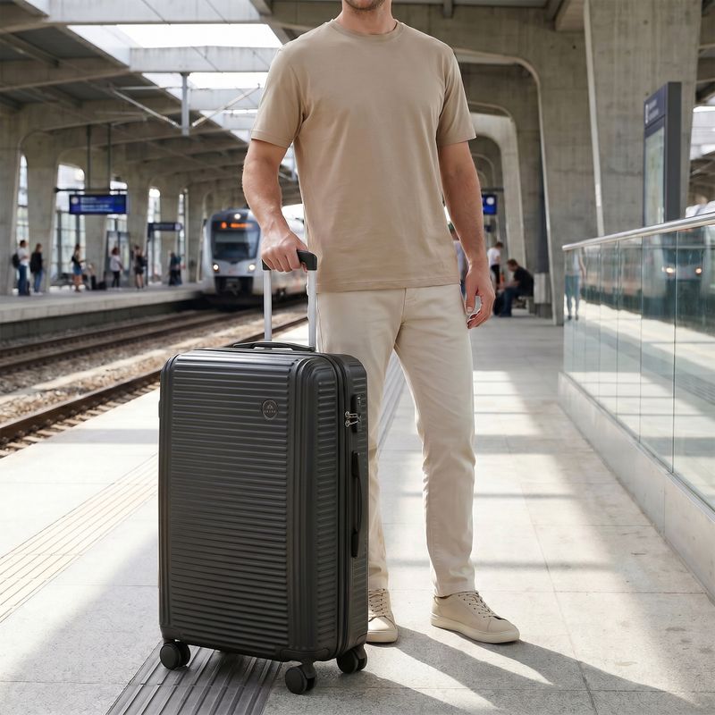 Valiză de călătorie medie KADVA Palero 64 l negru 15
