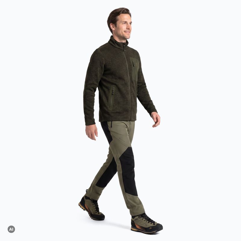 Bluza polarowa męska KADVA Wanderleaf zielony 6