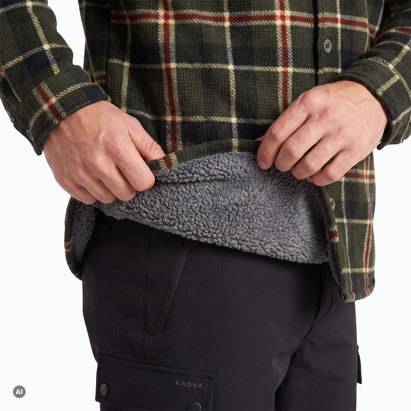 Bluza de drumeție pentru bărbați KADVA Walkora verde 4