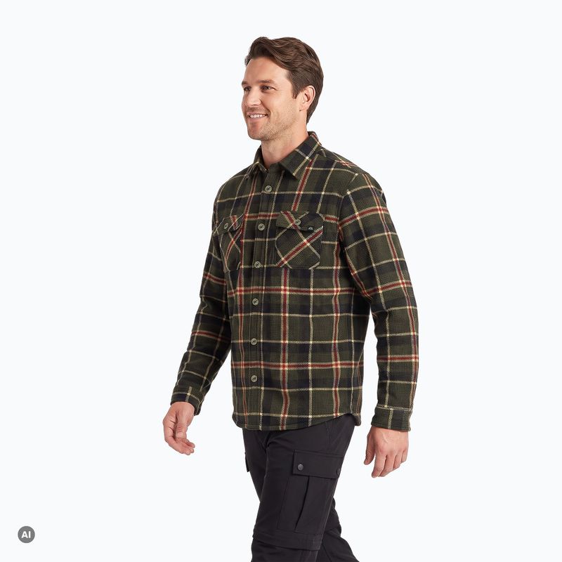 Bluza de drumeție pentru bărbați KADVA Walkora verde 5