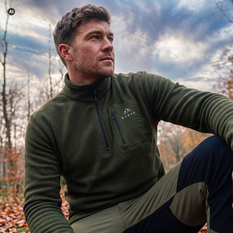 Bluza polar pentru bărbați KADVA SumGear verde 6
