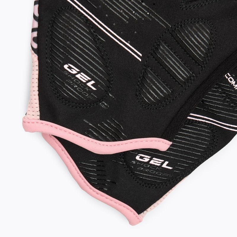 Manuși de ciclism pentru femei ATTABO Vito WMNS gel shock proof roz/negru 5