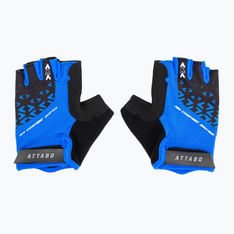 Manuși de ciclism ATTABO Vito gel shock proof albastru/negru 2
