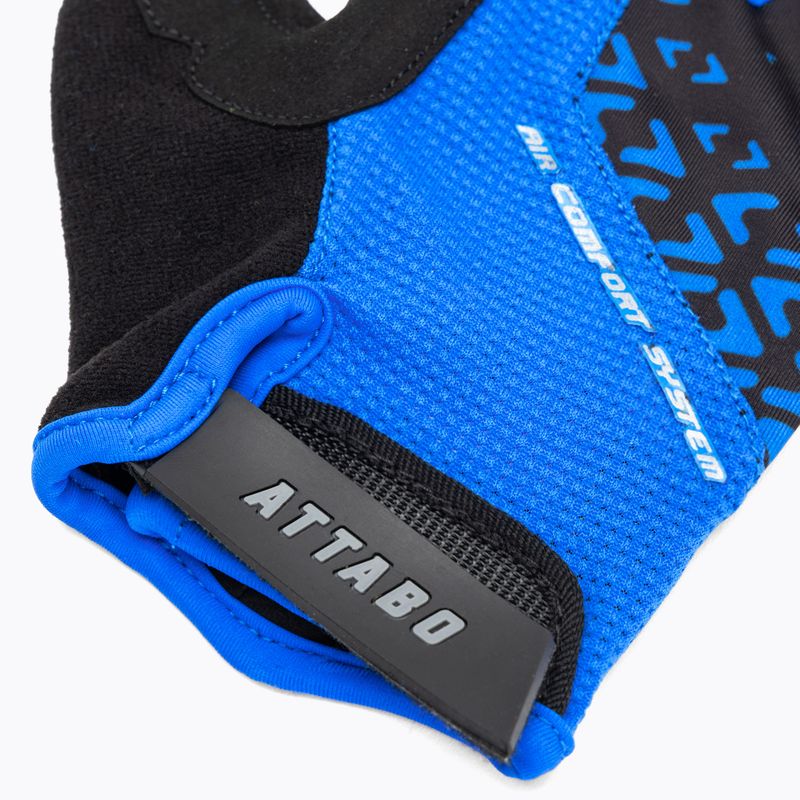 Manuși de ciclism ATTABO Vito gel shock proof albastru/negru 6