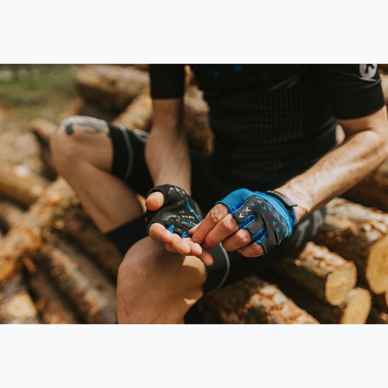 Manuși de ciclism ATTABO Vito gel shock proof albastru/negru 10