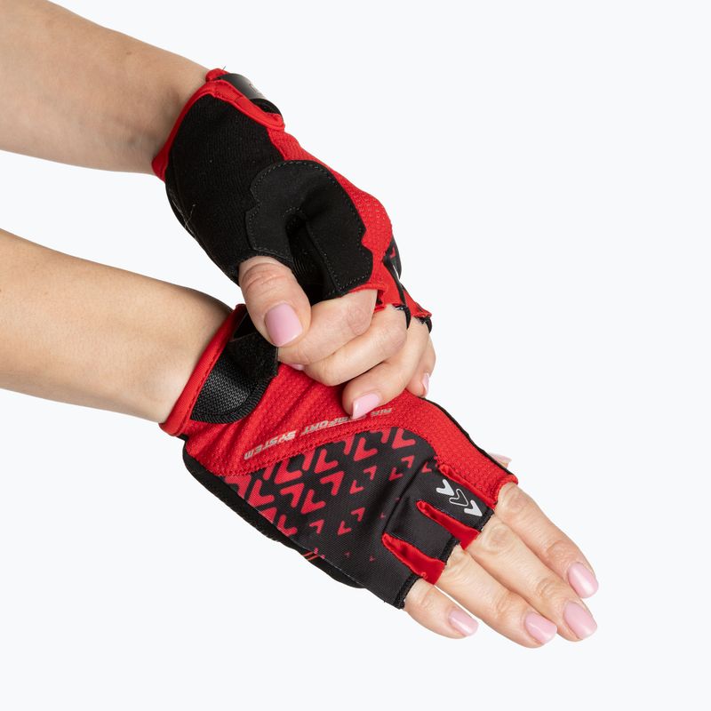 Manuși de ciclism ATTABO Vito gel shock proof roșu/negru 3