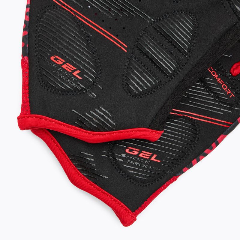 Manuși de ciclism ATTABO Vito gel shock proof roșu/negru 5