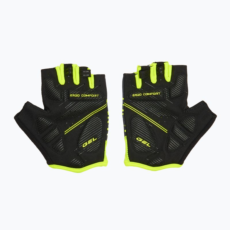 Manuși de ciclism ATTABO Vito gel shock proof lime/negru 3