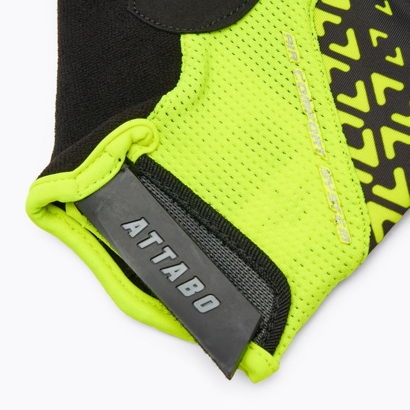 Manuși de ciclism ATTABO Vito gel shock proof lime/negru 6
