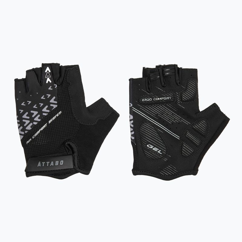 Manuși de ciclism ATTABO Vito gel shock proof negru