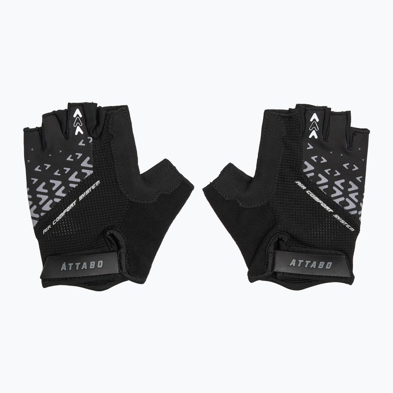 Manuși de ciclism ATTABO Vito gel shock proof negru 2