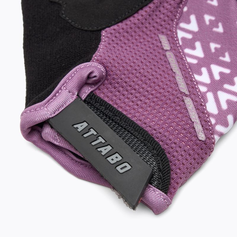 Manuși de ciclism pentru copii ATTABO Vito JRG gel shock proof roz/negru 9