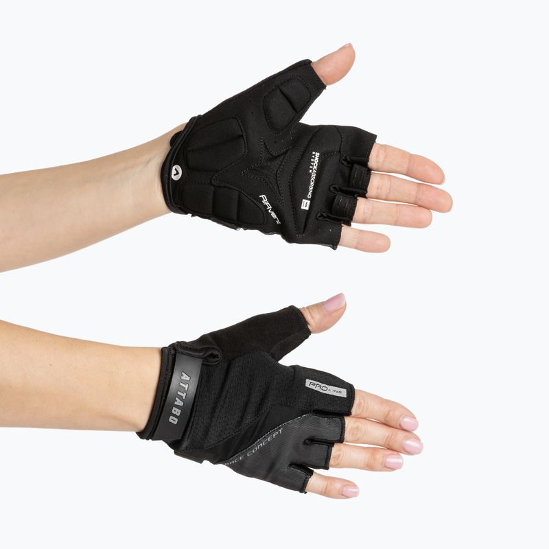 Manuși de ciclism ATTABO Kinu Pro shock absorbing system negru 4