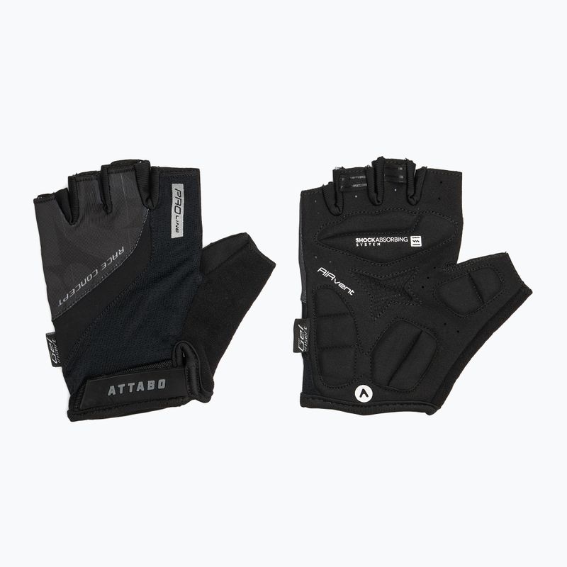 Manuși de ciclism ATTABO Kinu Pro shock absorbing system negru