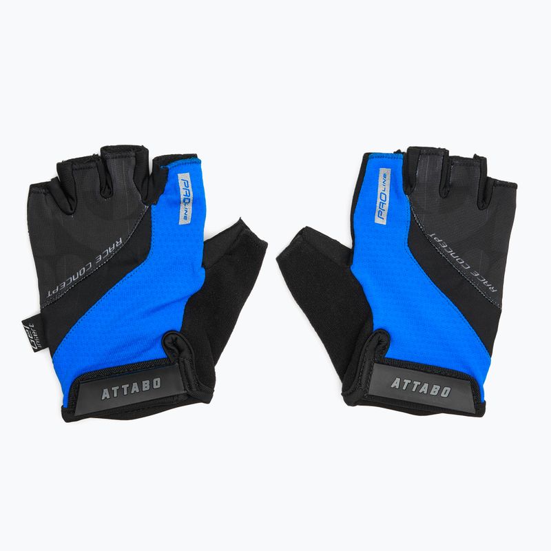 Manuși de ciclism ATTABO Kinu Pro shock absorbing system albastru/negru 2