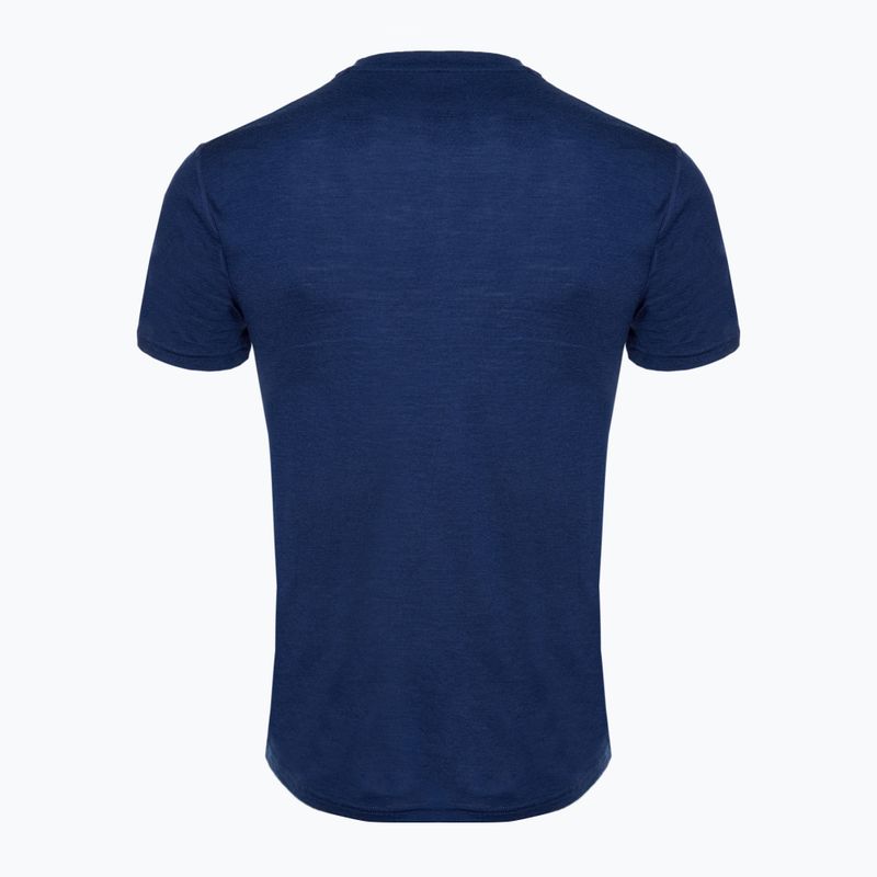 Tricou termoactiv pentru bărbați WOOLCANO Merino 100% TEE0546 albastru marin 4