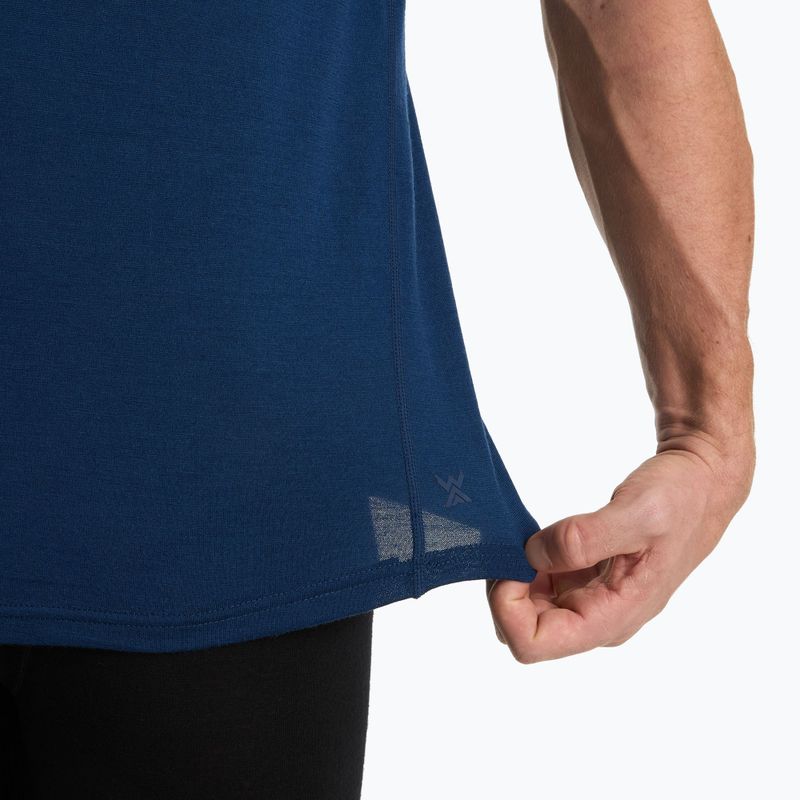 Tricou termoactiv pentru bărbați WOOLCANO Merino 100% TEE0546 albastru marin 6