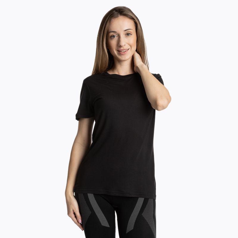 Tricou termoactiv pentru femei WOOLCANO Merino TEE0547 negru