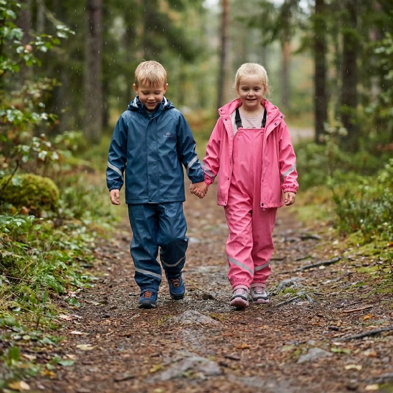 Geacă de ploaie pentru copii KADVA AquaLock JR pink 10