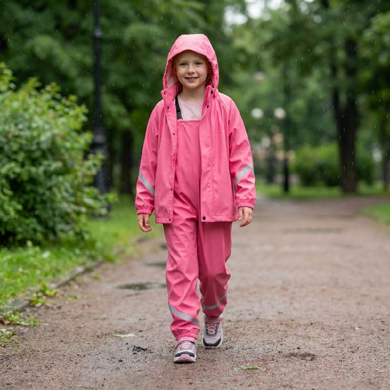 Pantaloni de ploaie pentru copii KADVA AquaLock JR membrană 5000 roz 8