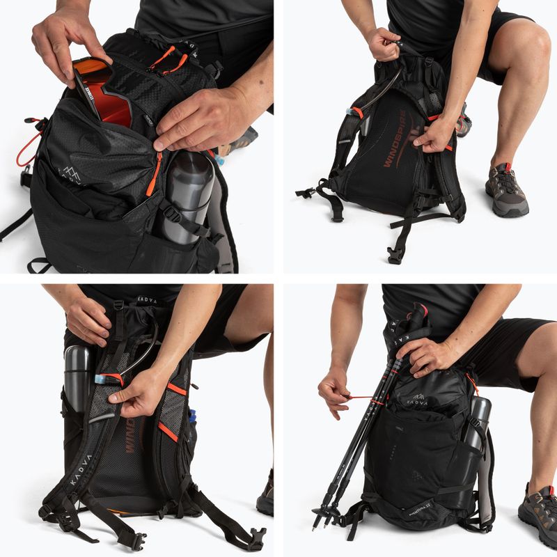 Rucsac turistic KADVA Aventura 22 l negru 12