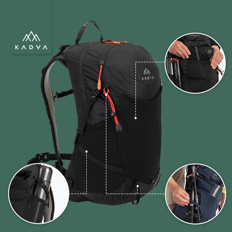 Rucsac turistic KADVA Aventura 22 l negru 20