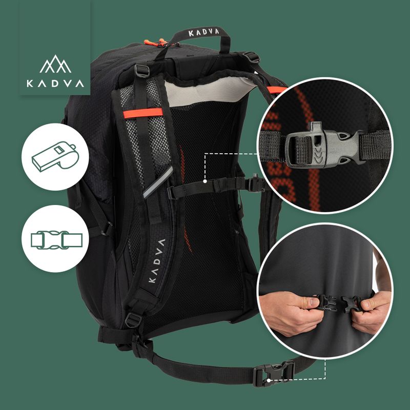 Rucsac turistic KADVA Aventura 22 l negru 21