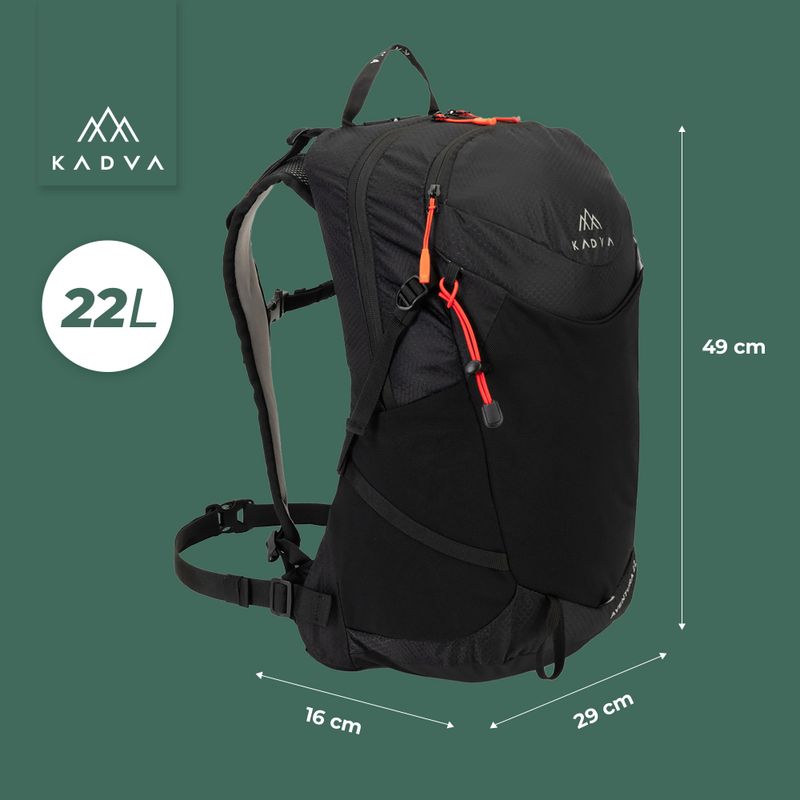 Rucsac turistic KADVA Aventura 22 l negru 22