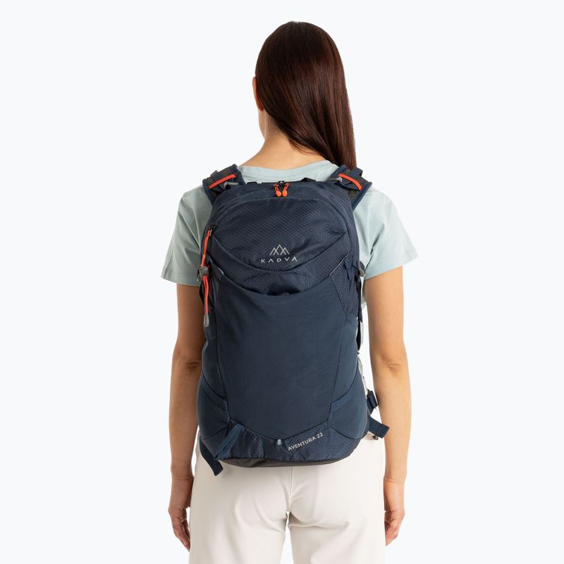 Rucsac turistic KADVA Aventura 22 l albastru oțel 21