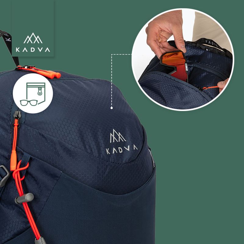 Rucsac turistic KADVA Aventura 22 l albastru oțel 29