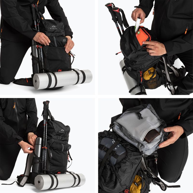 Rucsac de trekking KADVA Sendero 35 l negru 12
