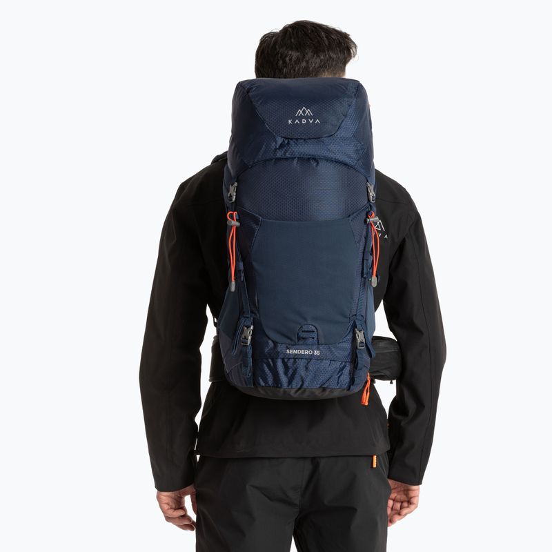 Rucsac de drumeție KADVA Sendero 35 l albastru oțel 11