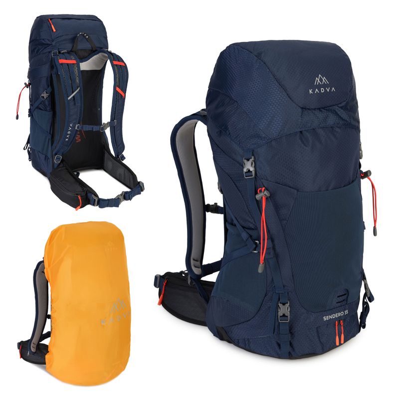 Rucsac de drumeție KADVA Sendero 35 l albastru oțel 21
