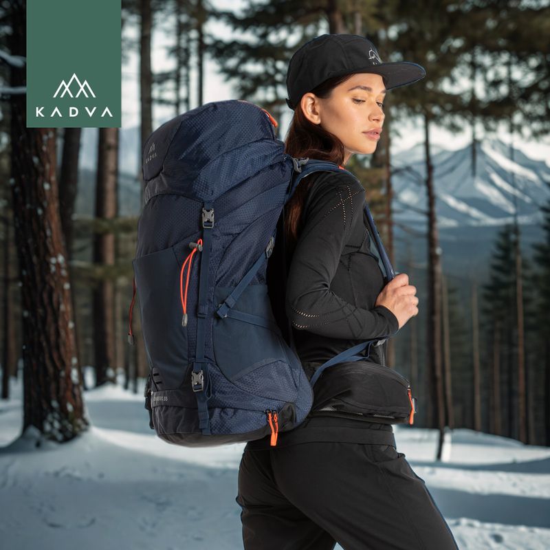 Rucsac de trekking KADVA Sendero 35 l albastru oțel 29