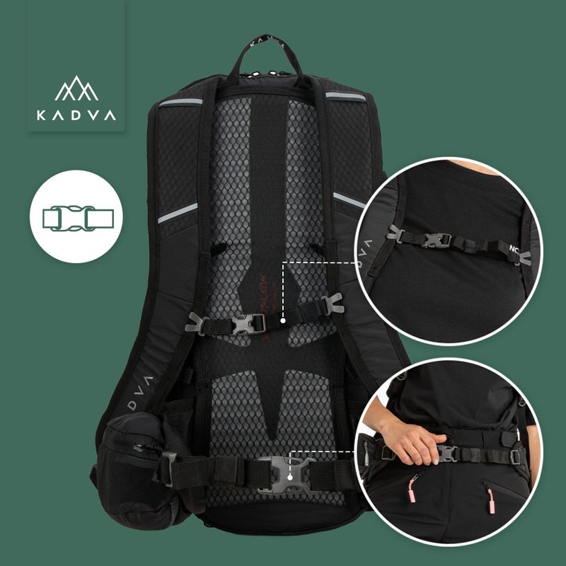 Rucsac turistic KADVA Escapada 20 l negru 22