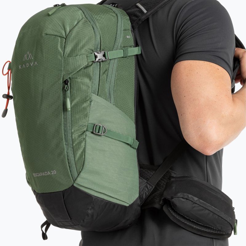 Rucsac turistic KADVA Escapada 20 l verde 12