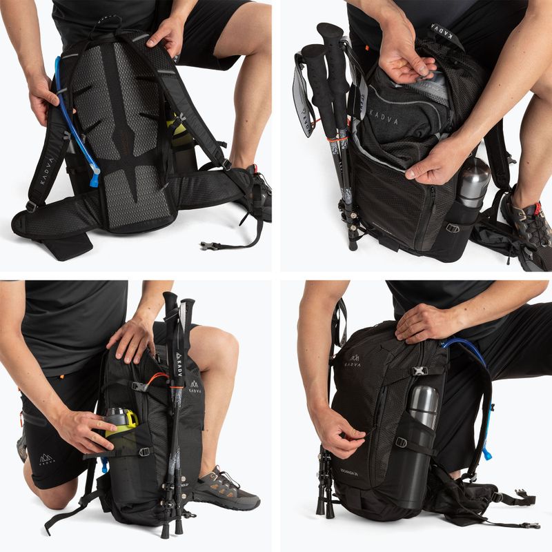 Rucsac turistic KADVA Escapada 30 l negru 19