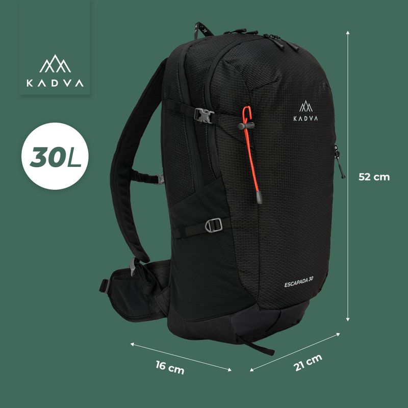 Rucsac turistic KADVA Escapada 30 l negru 24