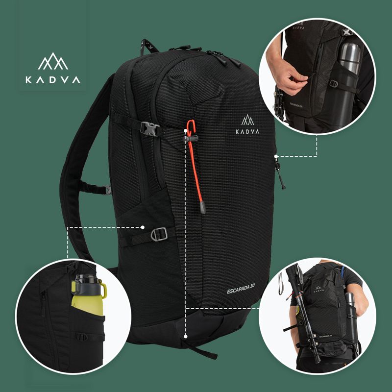 Rucsac turistic KADVA Escapada 30 l negru 25