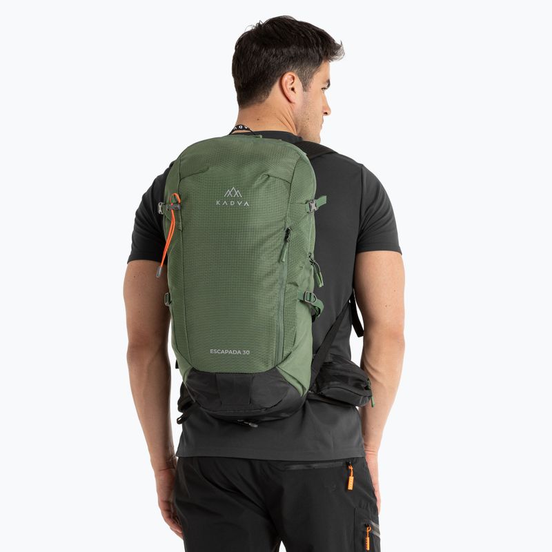 Rucsac turistic KADVA Escapada 30 l verde 14
