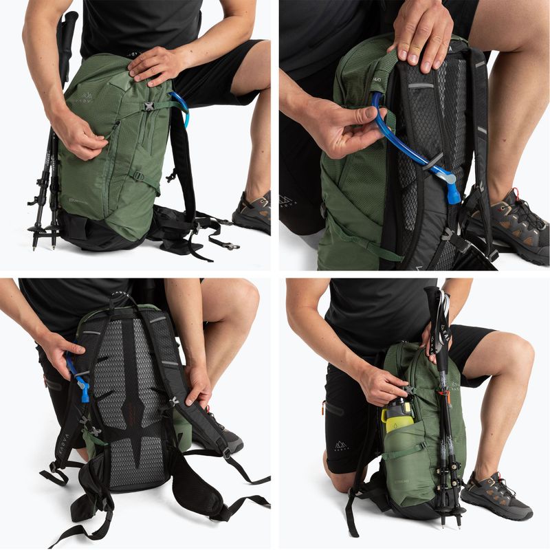 Rucsac turistic KADVA Escapada 30 l verde 21