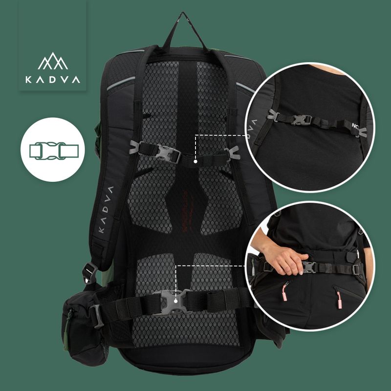 Rucsac turistic KADVA Escapada 30 l verde 27