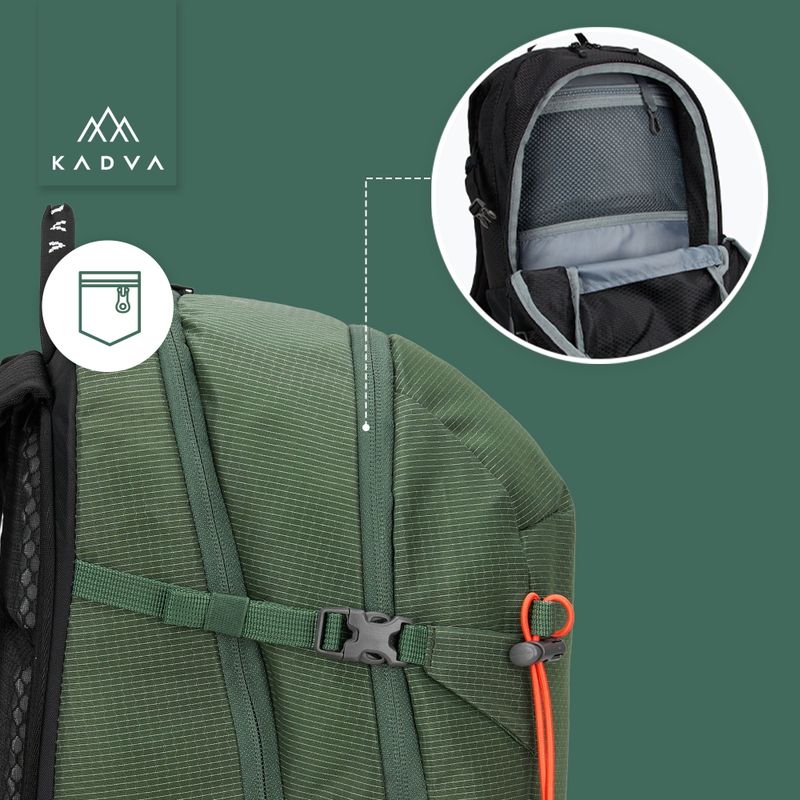 Rucsac turistic KADVA Escapada 30 l verde 30