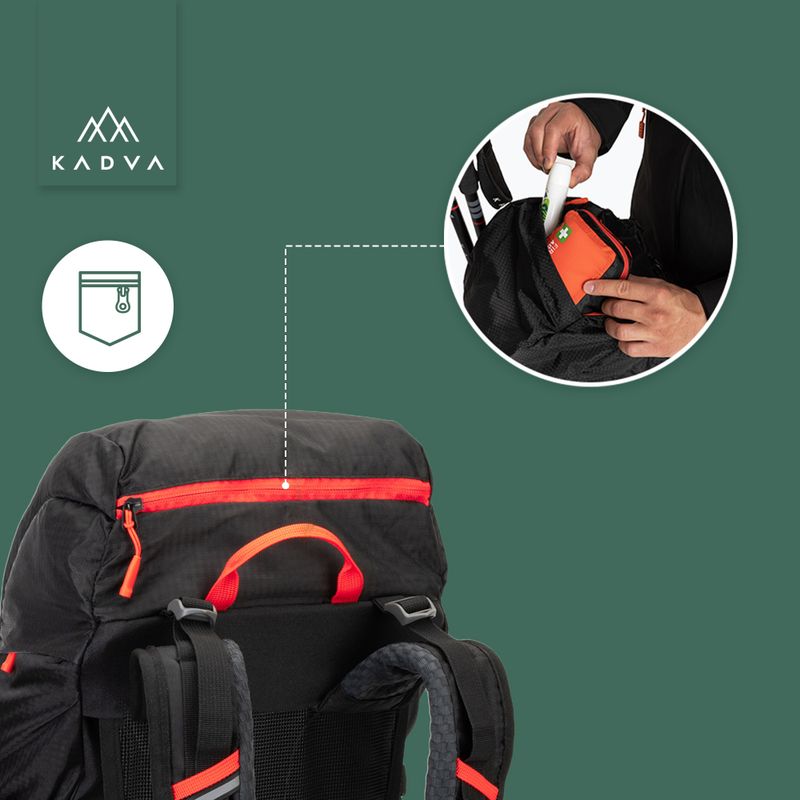 Rucsac de drumeție KADVA Vagabundo 40 l negru 27