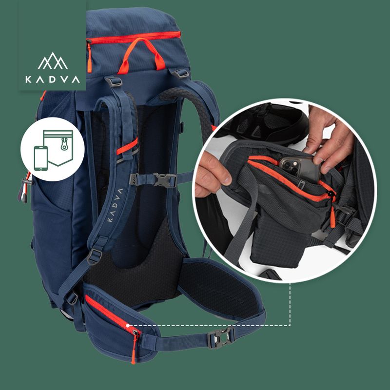 Rucsac de drumeție KADVA Vagabundo 40 l albastru 29