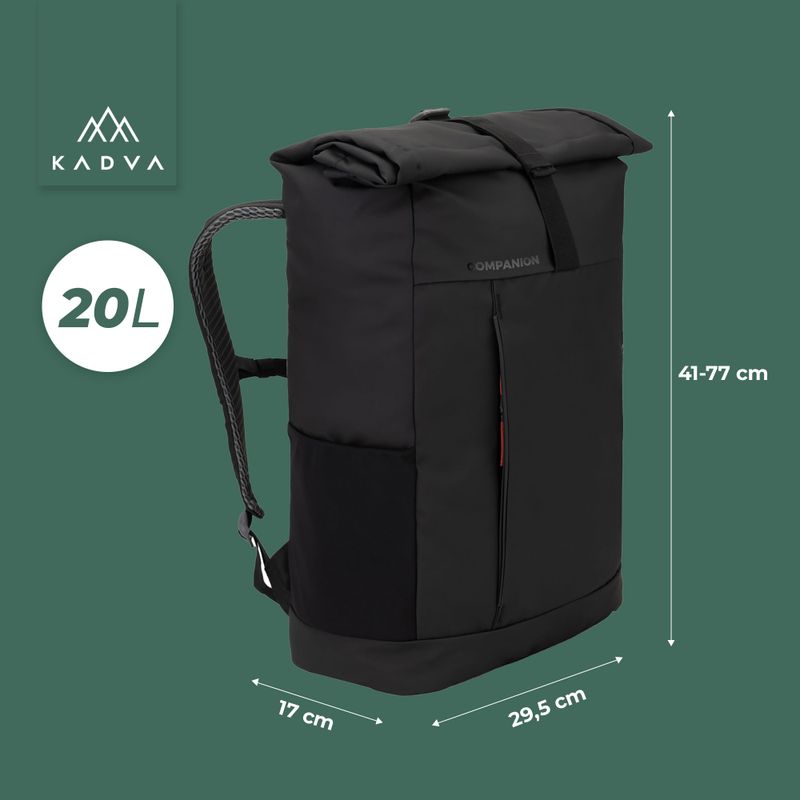 Rucsac urban KADVA Companion 20 l negru 9